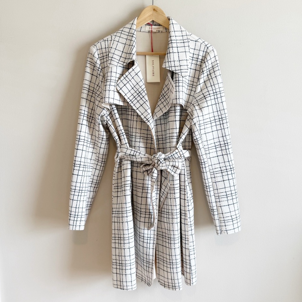 solitaire | black and white pattern jacket NWT - image 1